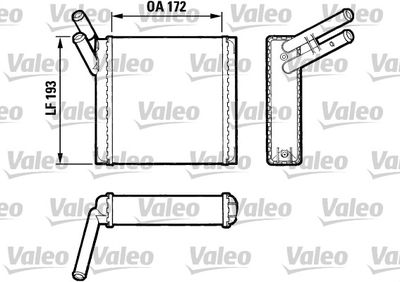 Heat Exchanger, interior heating VALEO 883520