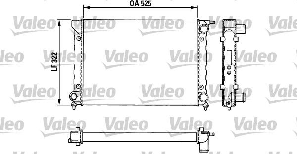 VALEO 883727 Radiator, engine cooling