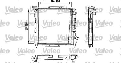 Radiator, engine cooling VALEO 883729