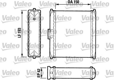 Heat Exchanger, interior heating VALEO 883737