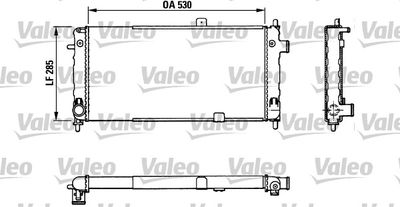 Radiator, engine cooling VALEO 883771