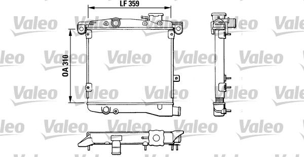 VALEO 883799 Radiator, engine cooling