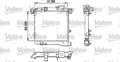 Radiator, engine cooling VALEO 883799