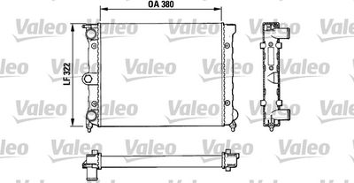 Radiator, engine cooling VALEO 883818