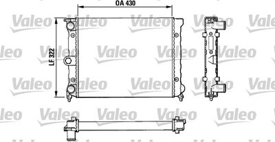 Radiator, engine cooling VALEO 883819