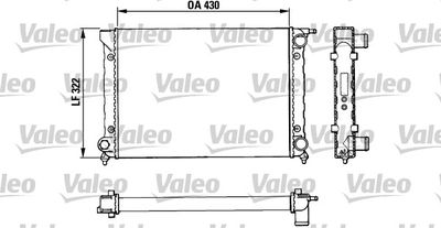 Radiator, engine cooling VALEO 883820