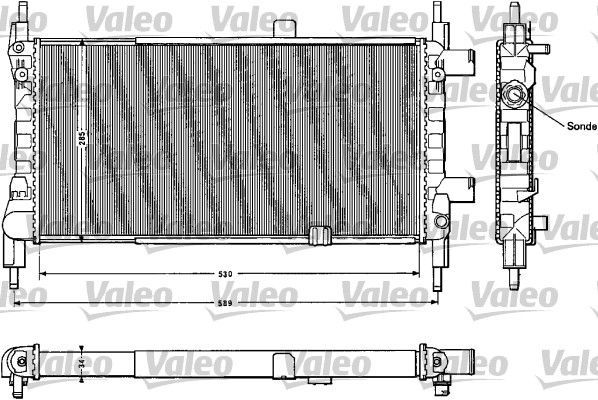 VALEO 883856 Radiator, engine cooling