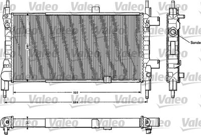 Radiator, engine cooling VALEO 883856