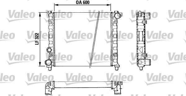 VALEO 883958 Radiator, engine cooling