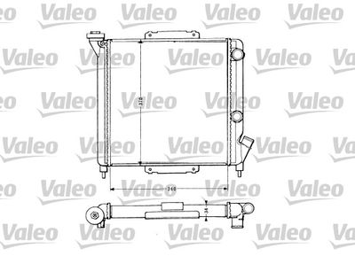 Radiator, engine cooling VALEO 883959