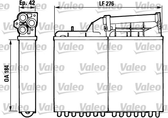 VALEO 883982 Heat Exchanger, interior heating