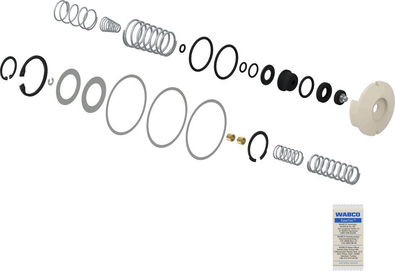WABCO 9617020012 Repair Kit, parking brake brake valve