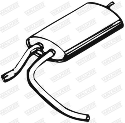Rear Muffler WALKER 01064