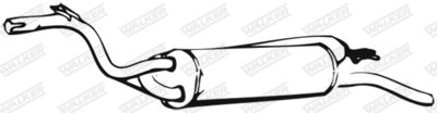 Rear Muffler WALKER 01174
