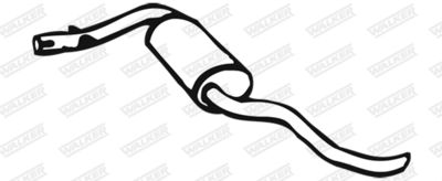 Rear Muffler WALKER 01202