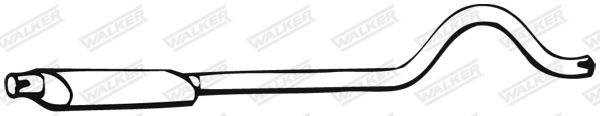 WALKER 01354 Front Muffler