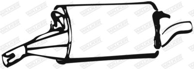 Rear Muffler WALKER 01483