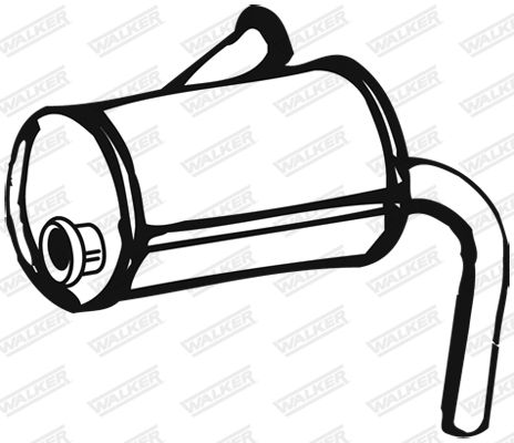 WALKER 01554 Front Muffler