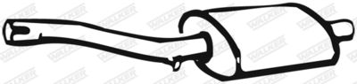 Front Muffler WALKER 01630