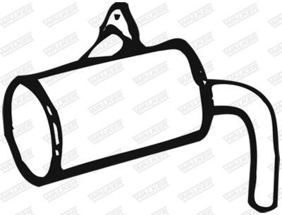 Front Muffler WALKER 01681