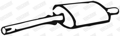 Front Muffler WALKER 01717