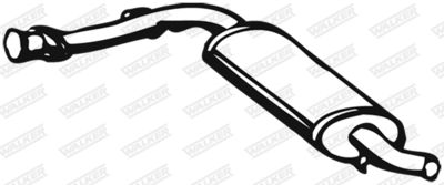 Front Muffler WALKER 01726
