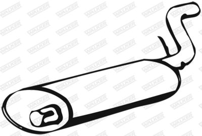 Rear Muffler WALKER 01803