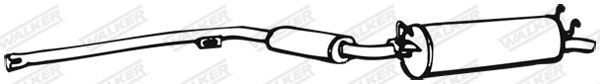 WALKER 01854 Rear Muffler