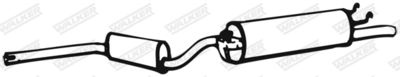 Rear Muffler WALKER 01858