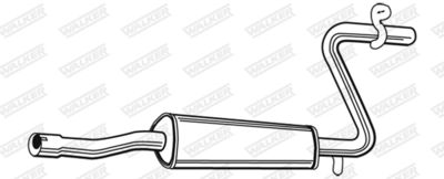 Centre Muffler WALKER 02101