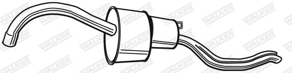 WALKER 02192 Rear Muffler