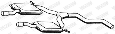 Centre Muffler WALKER 02616