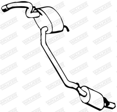Rear Muffler WALKER 02900