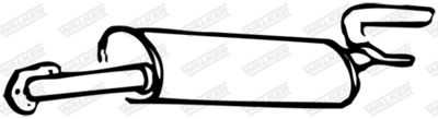 Rear Muffler WALKER 03447