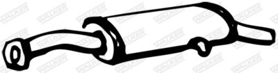Rear Muffler WALKER 03468