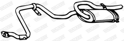 Rear Muffler WALKER 03796