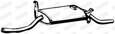 Rear Muffler WALKER 04133
