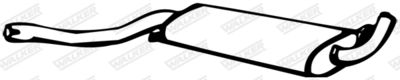 Centre Muffler WALKER 04160