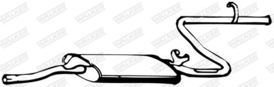 Rear Muffler WALKER 04374