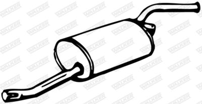 Rear Muffler WALKER 04475