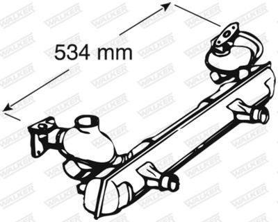 Centre Muffler WALKER 04533