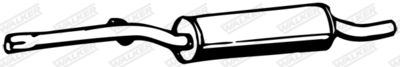 Front Muffler WALKER 04634