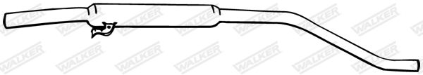 WALKER 04683 Front Muffler