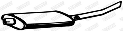Rear Muffler WALKER 04707