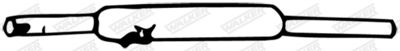 Centre Muffler WALKER 04758