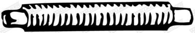 Corrugated Pipe, exhaust system WALKER 04762