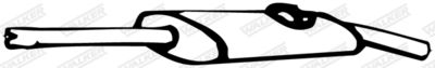Rear Muffler WALKER 04788