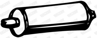 Rear Muffler WALKER 04889