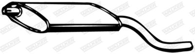 Rear Muffler WALKER 04953