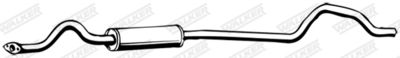 Centre Muffler WALKER 04954